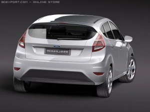 Fiesta 5-Door 2011 3D Model