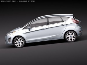 Fiesta 5-Door 2011 Modelo 3D