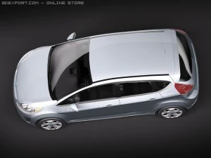 Fiesta 5-Door 2011 3D Model