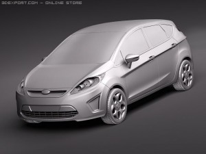 Fiesta 5-Door 2011 Modelo 3D