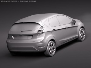 Fiesta 5-Door 2011 Modelo 3D