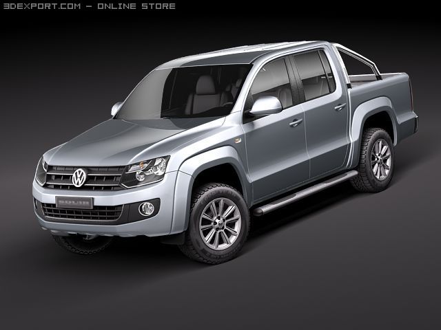 Volkswagen Amarok 2011 Modelo 3D .c4d .max .obj .3ds .fbx .stl .blend 