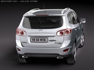 Hyundai Santa Fe 2010 3D Model