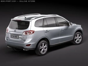 Hyundai Santa Fe 2010 3D Model