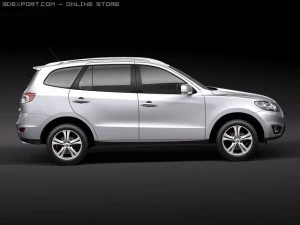 Hyundai Santa Fe 2010 3D Model