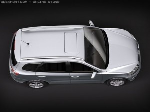 Hyundai Santa Fe 2010 3D Model