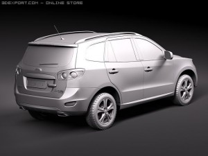 Hyundai Santa Fe 2010 3D Model