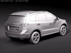Hyundai Santa Fe 2010 3D Model
