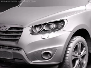 Hyundai Santa Fe 2010 3D Model