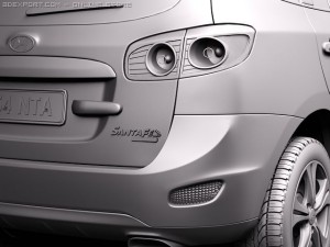 Hyundai Santa Fe 2010 3D Model
