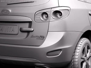 Hyundai Santa Fe 2010 3D Model