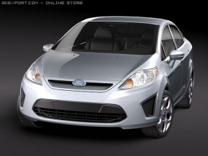 Fiesta 2011 Sedan 3Dモデル