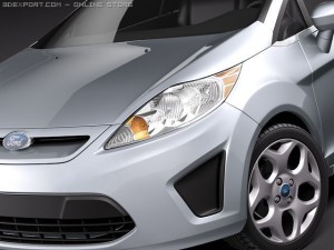 Fiesta 2011 Sedan 3Dモデル