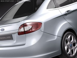 Fiesta 2011 Sedan 3Dモデル