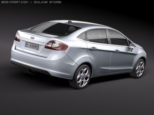 Fiesta 2011 Sedan 3Dモデル