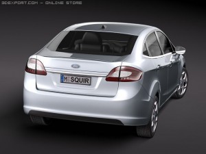 Fiesta 2011 Sedan 3Dモデル