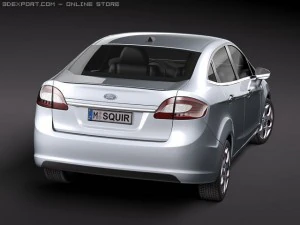 Fiesta 2011 Sedan 3D Model