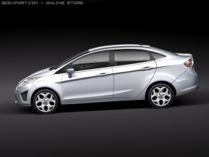 Fiesta 2011 Sedan 3Dモデル