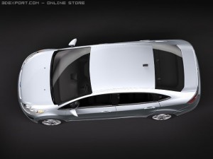 Fiesta 2011 Sedan 3Dモデル