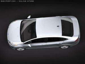 Fiesta 2011 Sedan 3D Model
