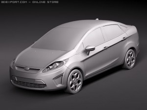 Fiesta 2011 Sedan 3Dモデル