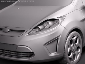 Fiesta 2011 Sedan 3Dモデル