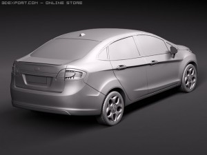 Fiesta 2011 Sedan 3Dモデル
