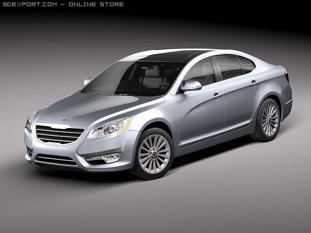 Kia Cadenza 2011 3D Model .c4d .max .obj .3ds .fbx .stl .blend 