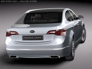 Kia Cadenza 2011 3D Model