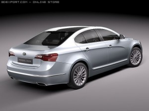 Kia Cadenza 2011 3D 模型