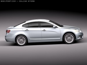 Kia Cadenza 2011 3D 模型