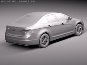 Kia Cadenza 2011 3D 模型