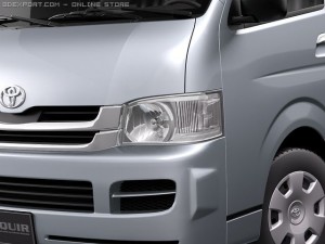 Toyota Hiace Van 2005-2010 3D Model
