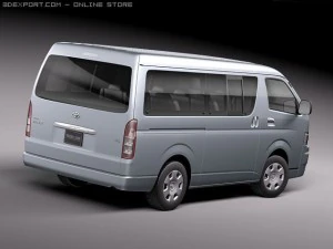 Toyota Hiace Van 2005-2010 3D Model