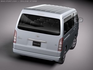 Toyota Hiace Van 2005-2010 3D Model