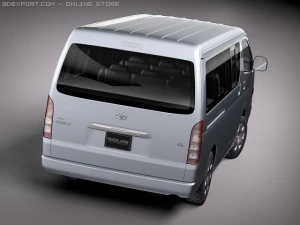 Toyota Hiace Van 2005-2010 3D Model