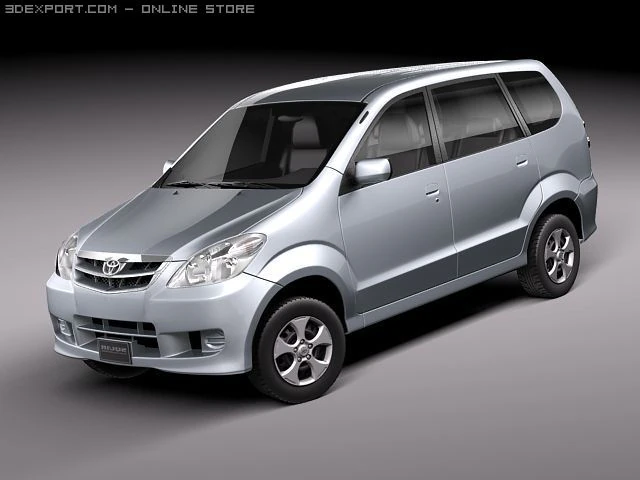 Toyota Avanza 2005-2010 3D Model .c4d .max .obj .3ds .fbx .stl .blend 