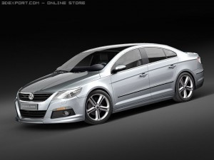 Volkswagen Passat CC R-line 2010 3D Model