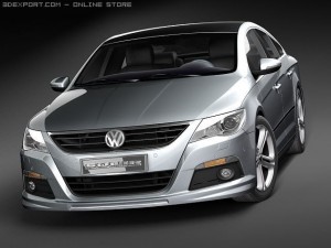 Volkswagen Passat CC R-line 2010 Model 3D