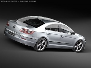 Volkswagen Passat CC R-line 2010 Model 3D