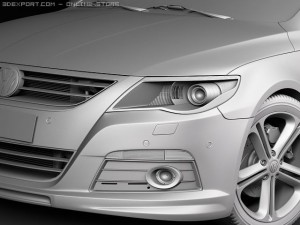Volkswagen Passat CC R-line 2010 Model 3D