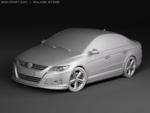 Volkswagen Passat CC R-line 2010 Model 3D