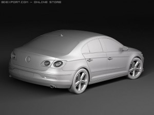 Volkswagen Passat CC R-line 2010 Model 3D