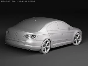 Volkswagen Passat CC R-line 2010 3D Model