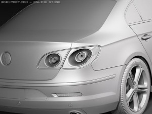 Volkswagen Passat CC R-line 2010 Model 3D