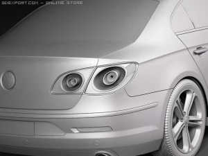 Volkswagen Passat CC R-line 2010 3D Model