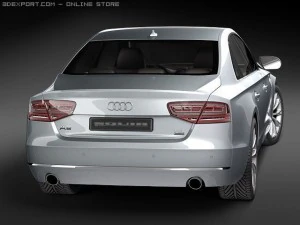 Audi A8 2011 3D Model