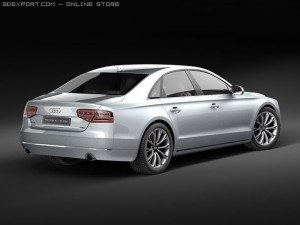 Audi A8 2011 Modello 3D