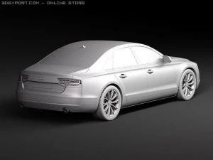 Audi A8 2011 3D Model
