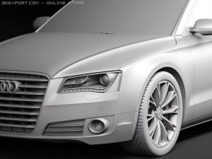 Audi A8 2011 Modello 3D